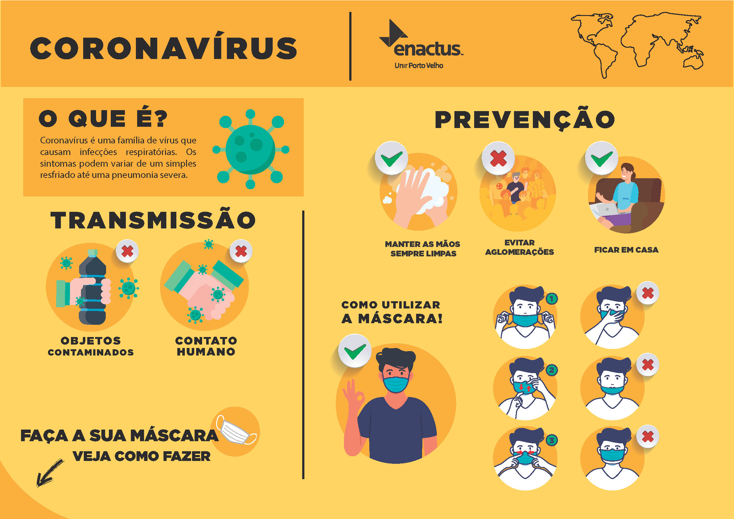 Previna-se contra o Coronavírus